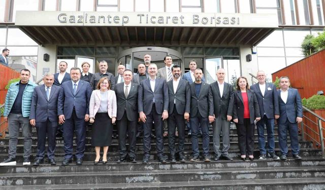 Gül ve Şahin, Gaziantep Ticaret Borsası'na ziyaret gerçekleştirdi