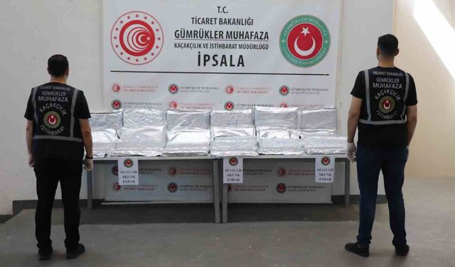 İpsala Sınır Kapısı'nda 65 Kilogram Uyuşturucu Operasyonu
