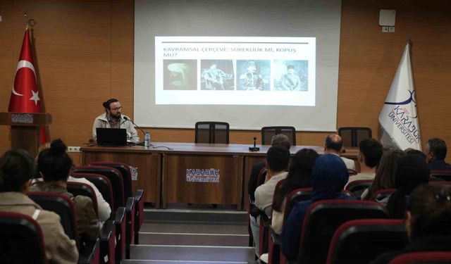 KBÜ'de Cumhuriyet'in 103. yılına özel Osmanlı konferansı yapıldı