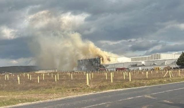 Kırklareli'nde ilaç fabrikasında depo yangını kontrol altına alındı