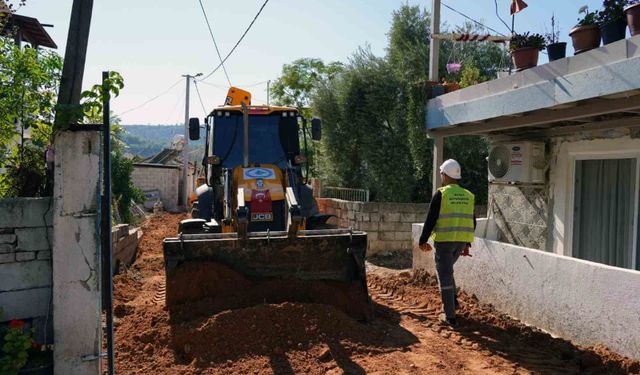Milas Küçükdibekdere Mahallesi'ne 5 bin 500 metrelik altyapı yatırımı