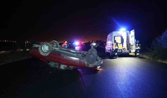 Nevşehir'de kontrolden çıkan otomobil takla attı, 1 kişi hayatını kaybetti