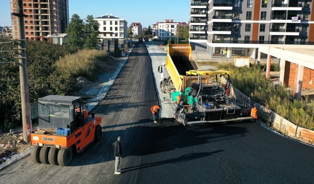 Ordu'da Sıcak Asfalt Çalışmaları Altınordu'da Devam Ediyor