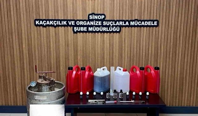 Sinop'ta Sahte Alkol Üretimine Baskın: 1 Gözaltı