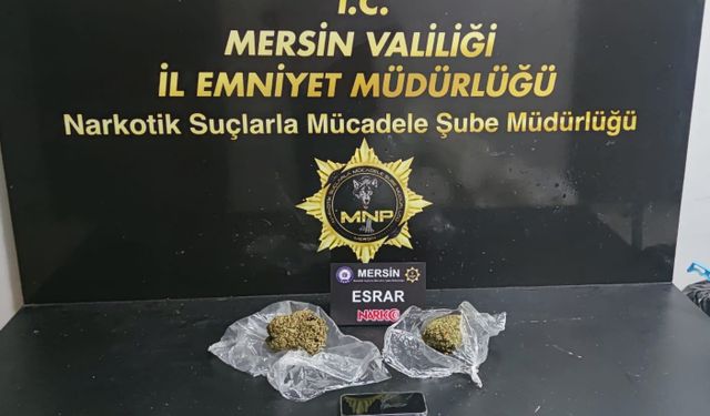 Uyuşturucu taciri 2 şüpheli Mersin'de yakalanarak tutuklandı