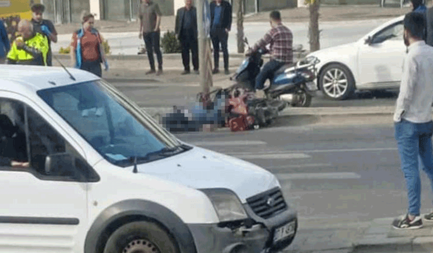 Gaziantep'te feci kaza: Motor sürücüsü olay yerinde can verdi