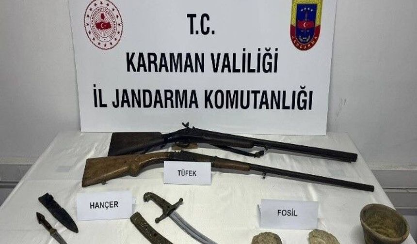 Karaman'da tarihi eser operasyonu: 6 tutuklama