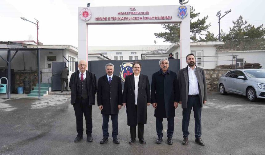 TBMM heyetinden Niğde Ceza İnfaz Kurumu'nda inceleme