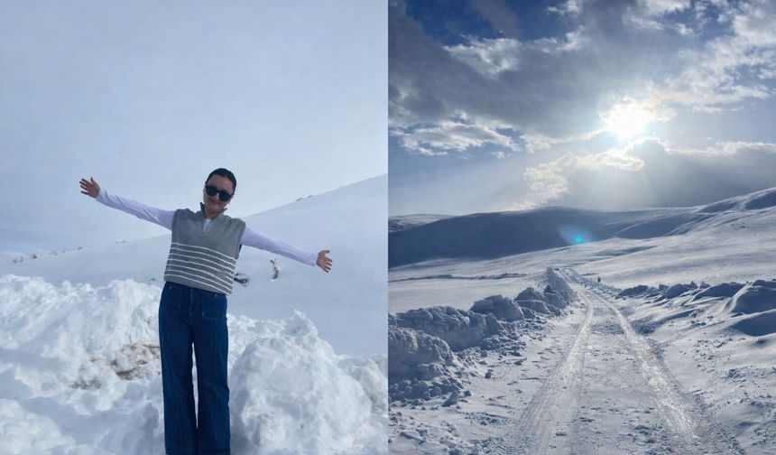 Diyadin'de kar engel tanımadı, öğretmenler görev başında