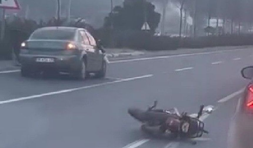 Otomobil ile çarpışan motosikletin sürücüsü hayatını kaybetti