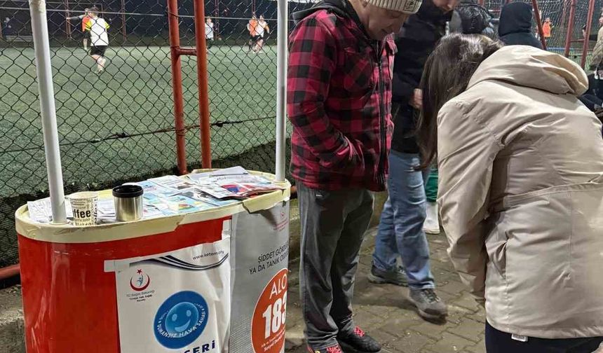 Ramazan Turnuvasında Sağlık Bilgilendirme Standı Kuruldu
