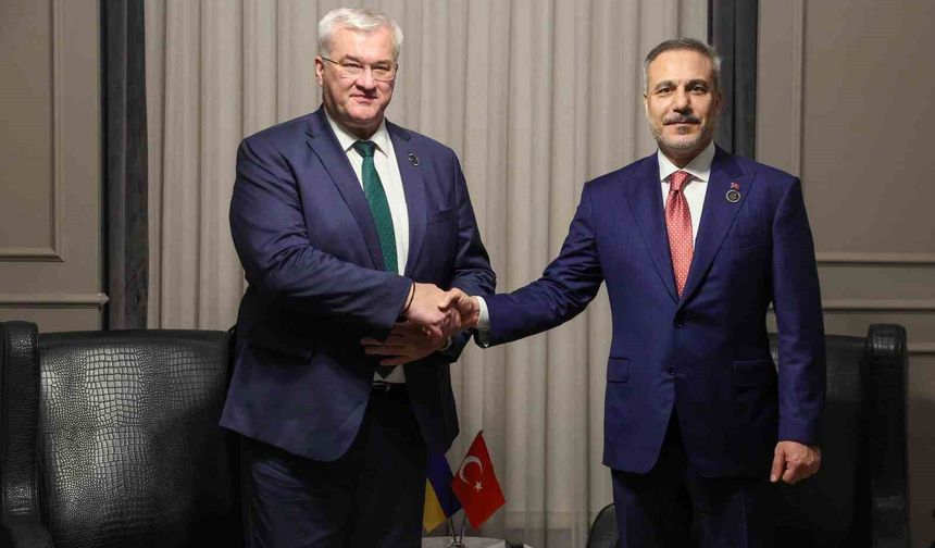 Bakan Fidan, Ukraynalı mevkidaşı Sibiha ile buluştu