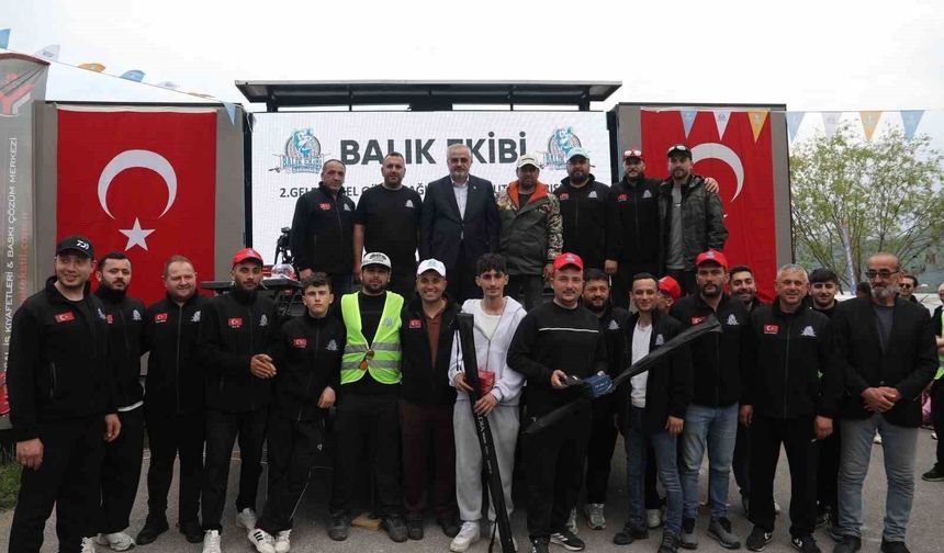 Bafra'da Gökkuşağı Alabalık Yarışması'na büyük katılım