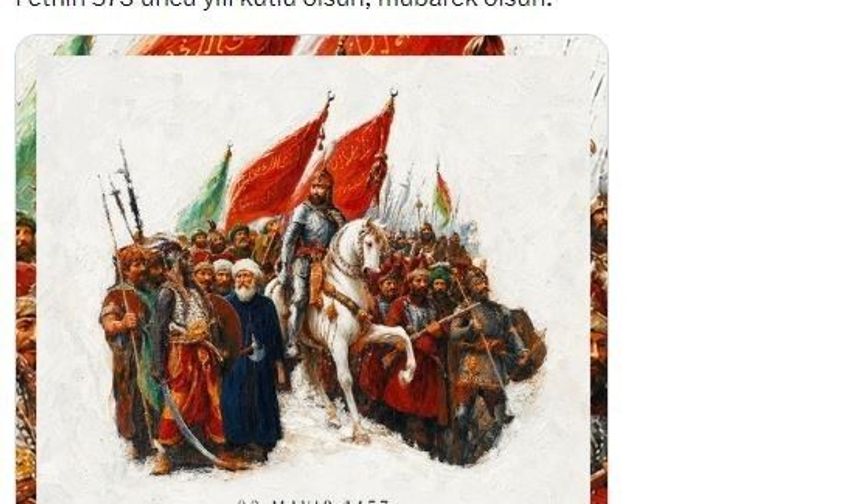 Erdoğan: 'Fethin 573. yılı mübarek olsun'