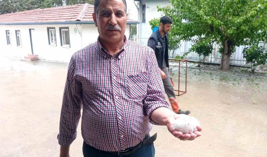 Malatya'da dolu yağışı etkisini gösterdi