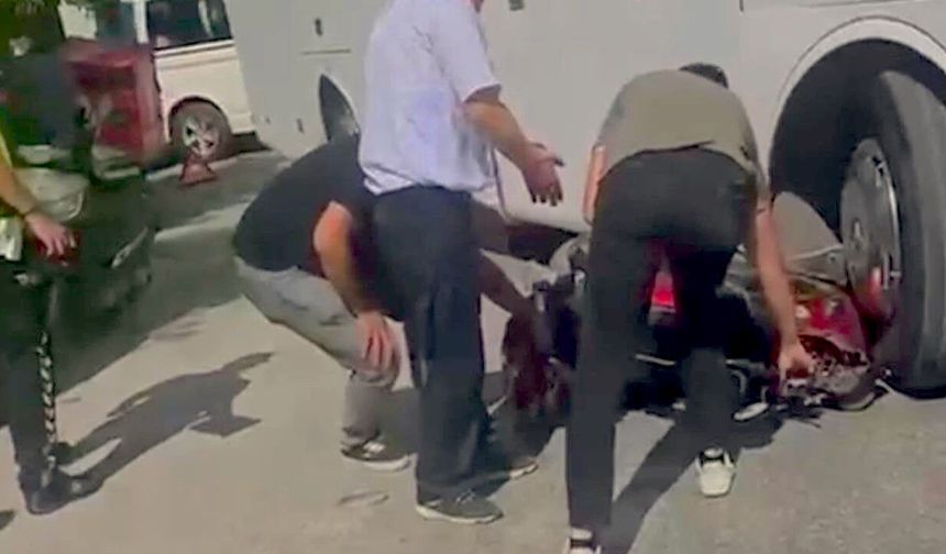 Eskişehir’de Kavşakta Korkutan Kaza: İşçi Servisi ile Motosiklet Çarpıştı