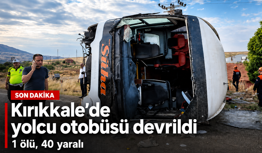 Tekirdağ-Kayseri seferi yapan yolcu otobüsü devrildi: 1 Ölü 40 Yaralı