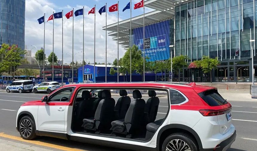 Kapısız Togg limuzinler Ankara'da yollara çıktı