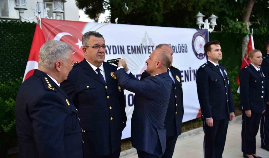 Aydın Emniyeti'nde Rütbe Terfi Töreni Yapıldı