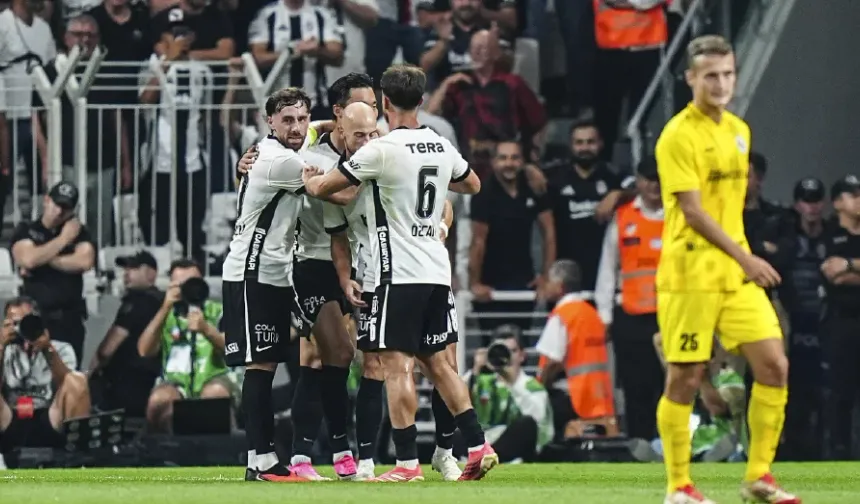 Kartal’dan Avrupa’da 4’te 4! Beşiktaş’ın play-off rakibi belli oldu! MAÇ ÖZETİ