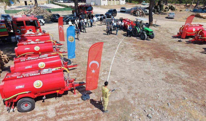 Çanakkale Ayvacık'ta Orman Köylerine Yangın Tankeri Temin Edildi