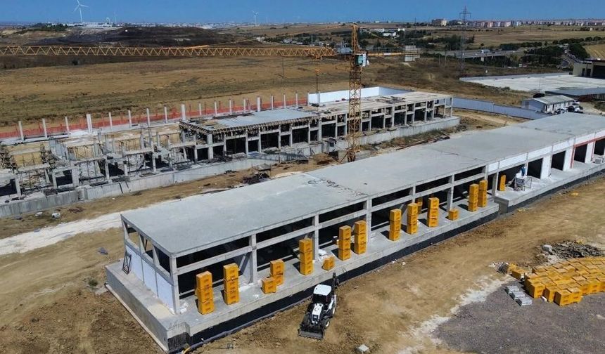 Çorlu'da Yeni Hal Projesinde Hızla İlerleniyor