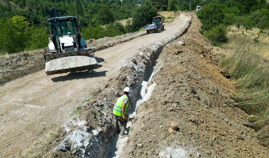 Gemlik'te sulama tesisi inşaatı yüzde 80 seviyesine ulaştı