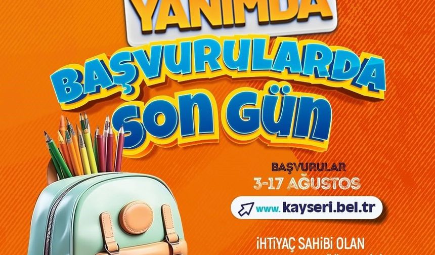 Kırtasiye desteği için son başvuru günü geldi