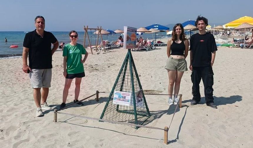 Kuşadası'nda Caretta Caretta Yuvasi Taşındı, 68 Yumurtaya Koruma