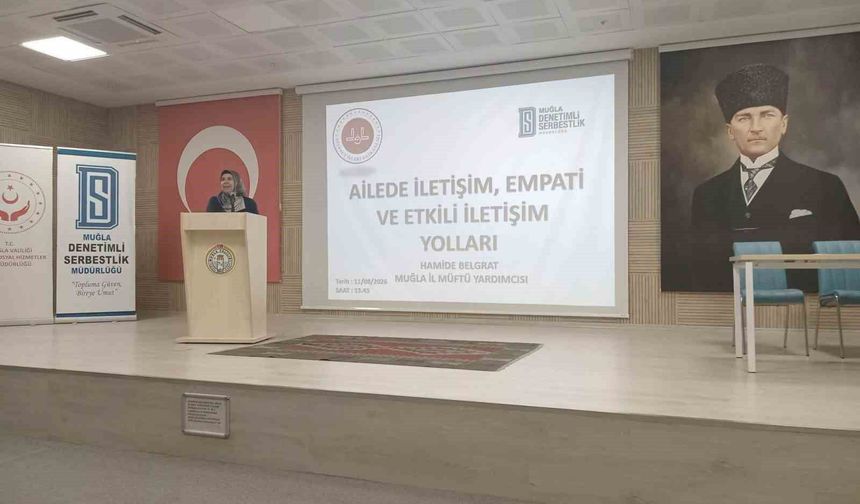Muğla'da Yükümlülere 'Aile İçi İletişim ve Empati' Eğitimi