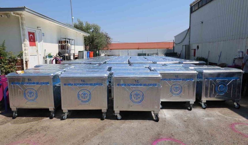 Şehzadeler İlçesine 220 Yeni Çöp Konteyneri Takviyesi