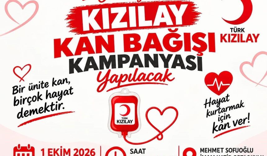 Aydın'da Hayat Kurtarmak İçin Kan Bağışı Kampanyası Düzenleniyor