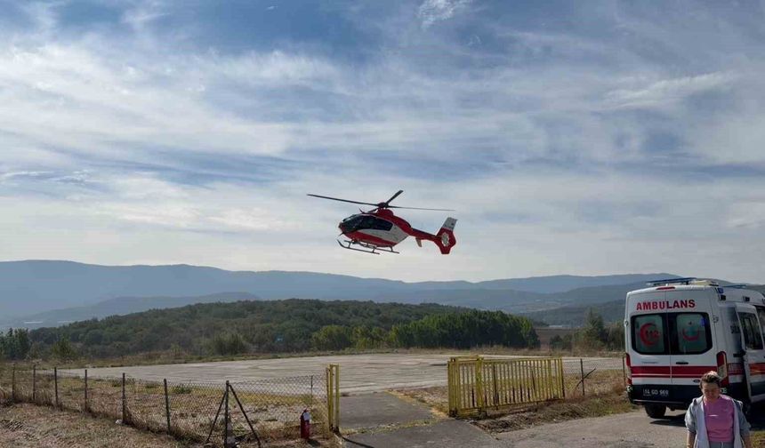 Bolu'da Ambulans Helikopter, 17 Yaşındaki Genç İçin Seferber Oldu