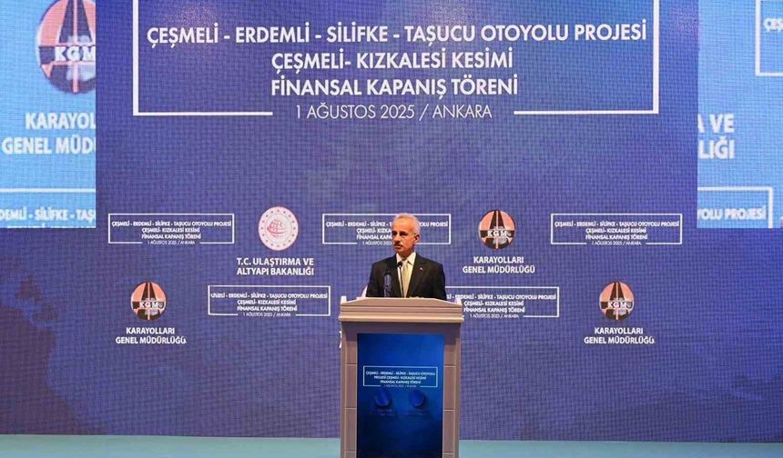 Çeşmeli-Kızkalesi Otoyolu'nda Tamamlanma Heyecanı