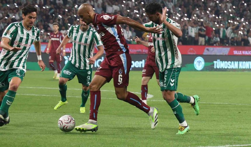 Konyaspor Trabzonspor'u 1-0 mağlup etti! Bordo-mavililer Konya'dan puansız döndü