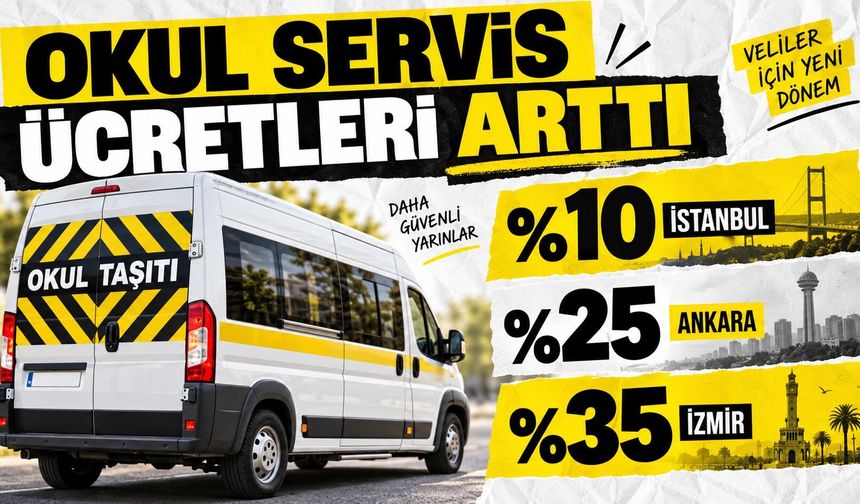 İstanbul, Anakra ve İzmir'de yeni öğrenci servis ücretleri belli oldu