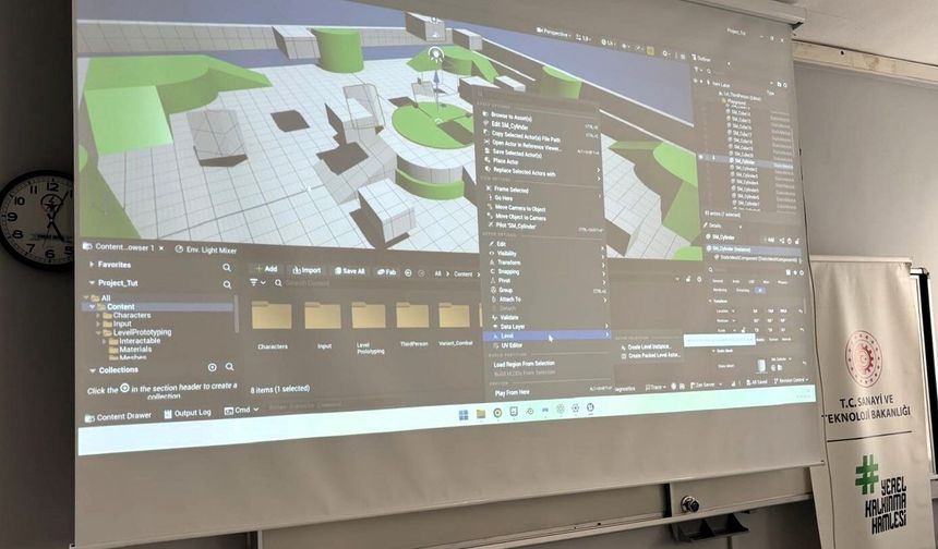 Tokat'ta Öğretmenler, Unreal Engine ile Dijital İkiz ve VR İçerik Üretiyor