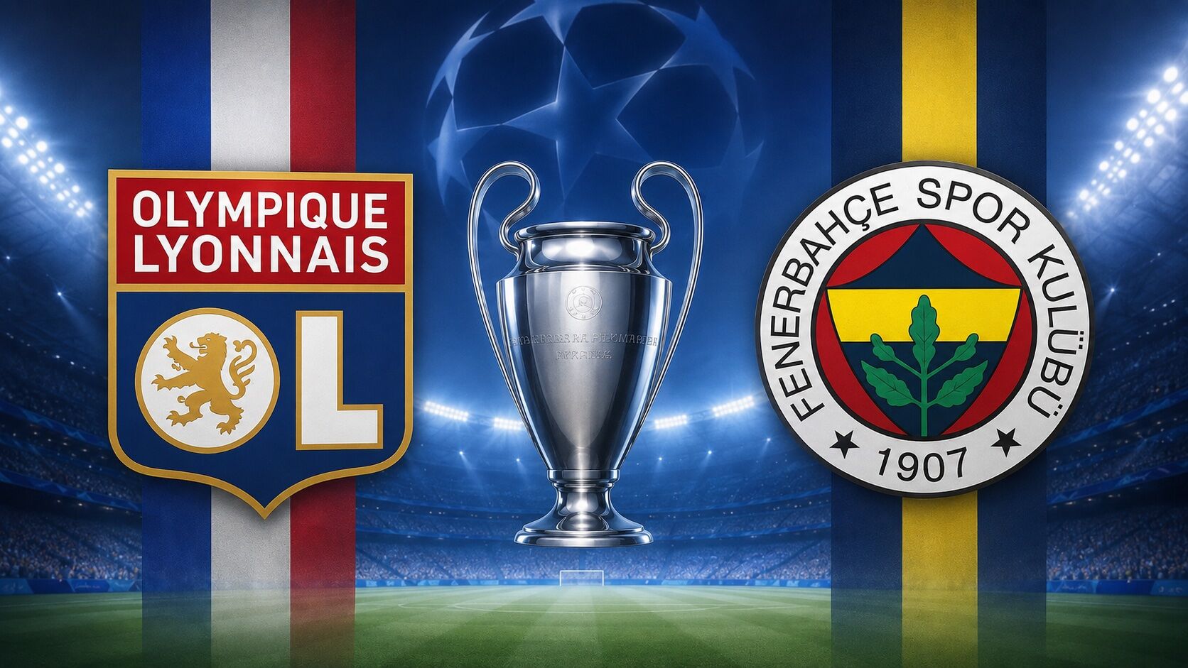 TRT 1 Canlı İzle! Lyon - Fenerbahçe maçı canlı maçı saat 22.00’de