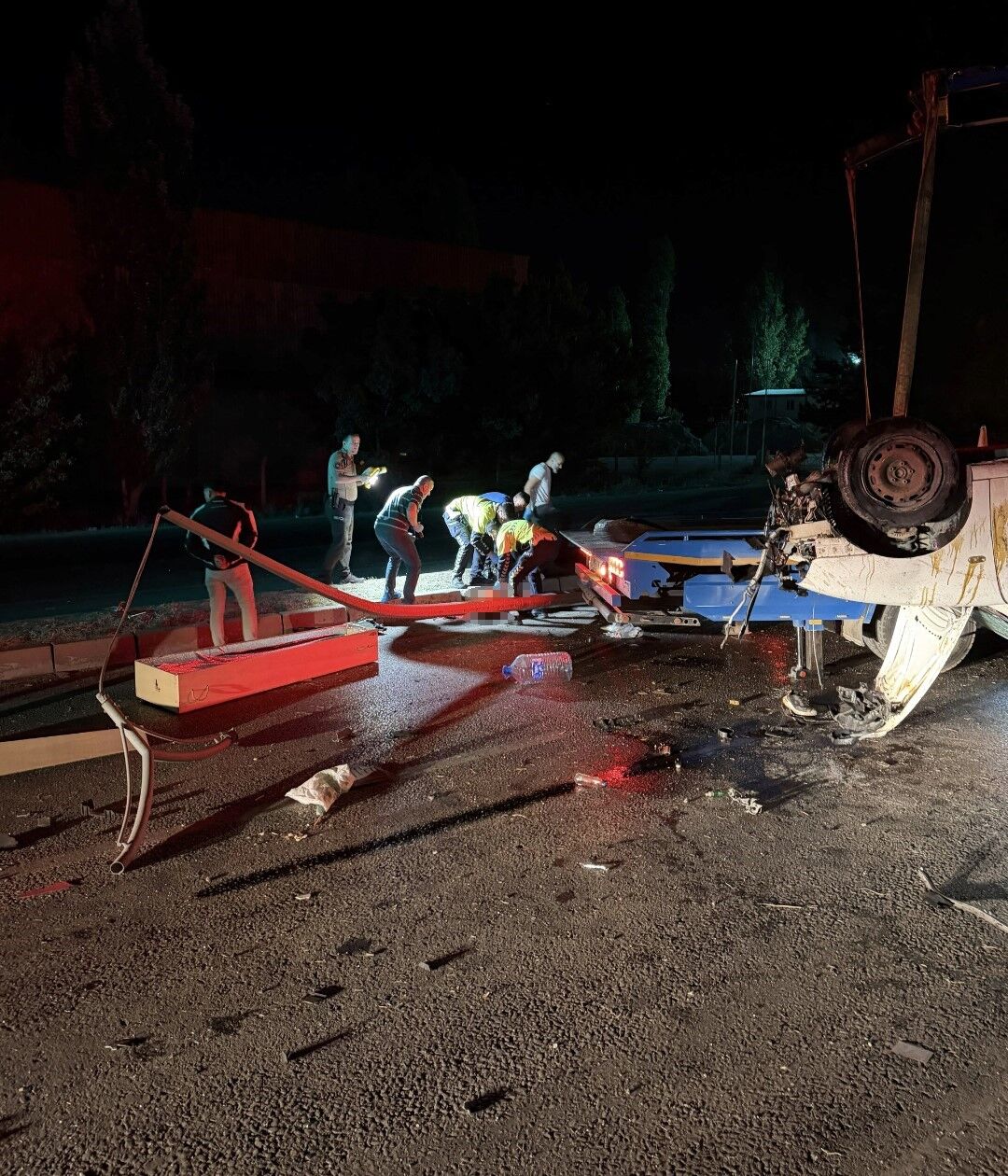 Ankara'da feci kaza: Takla atan otomobilde bir kişi hayatını kaybetti