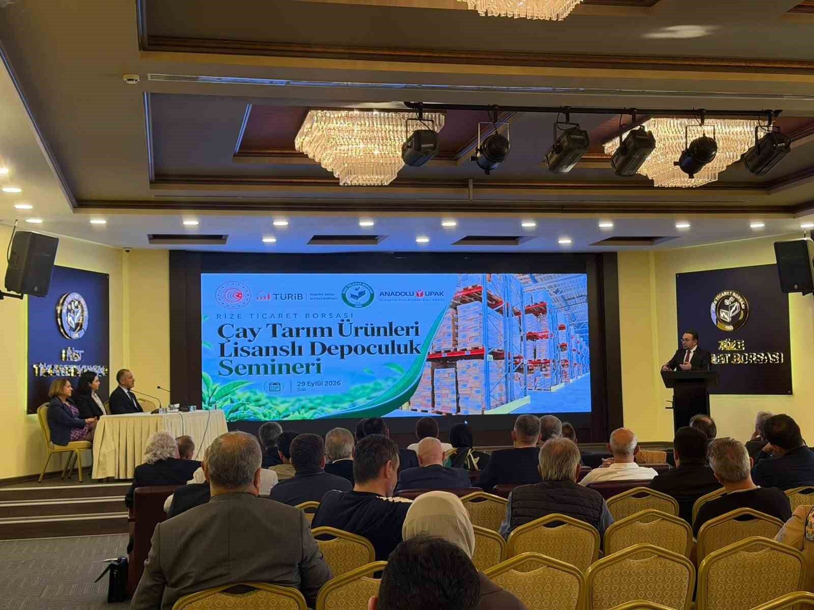 Rize'de Çay Sektöründe Lisanslı Depoculuk Eğitimi Gerçekleşti