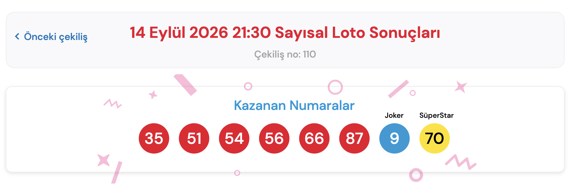 sayisal loto çekiliş