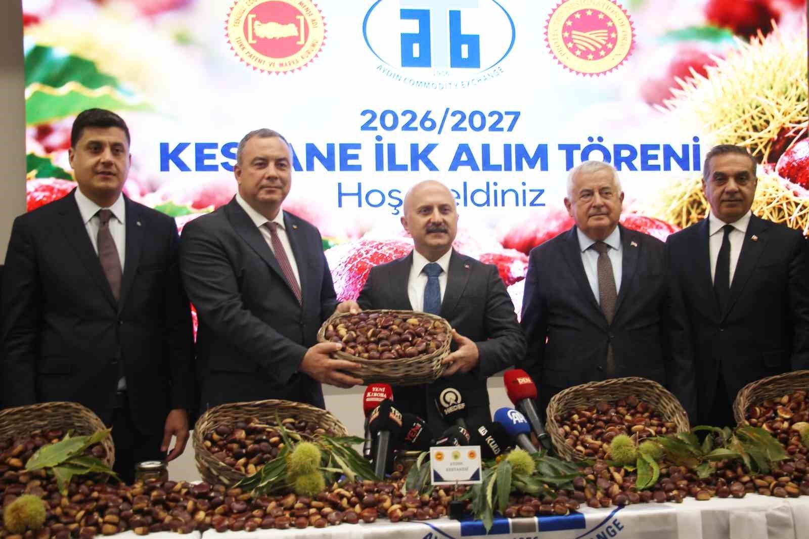 Aydın kestane sezonu başladı, ilk ürün 600 TL'den alındı