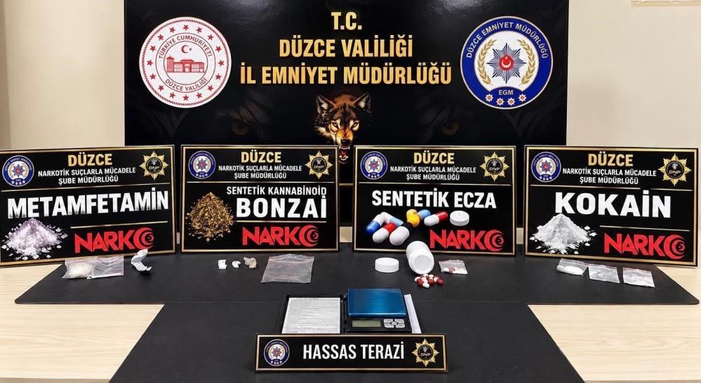 Düzce'de narkotik operasyonları: 40 şüpheliye işlem yapıldı