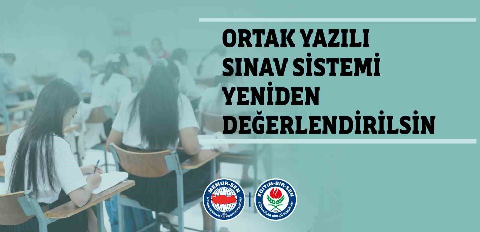 Eğitim-Bir-Sen, ortak yazılı sınav sisteminin gözden geçirilmesini istedi