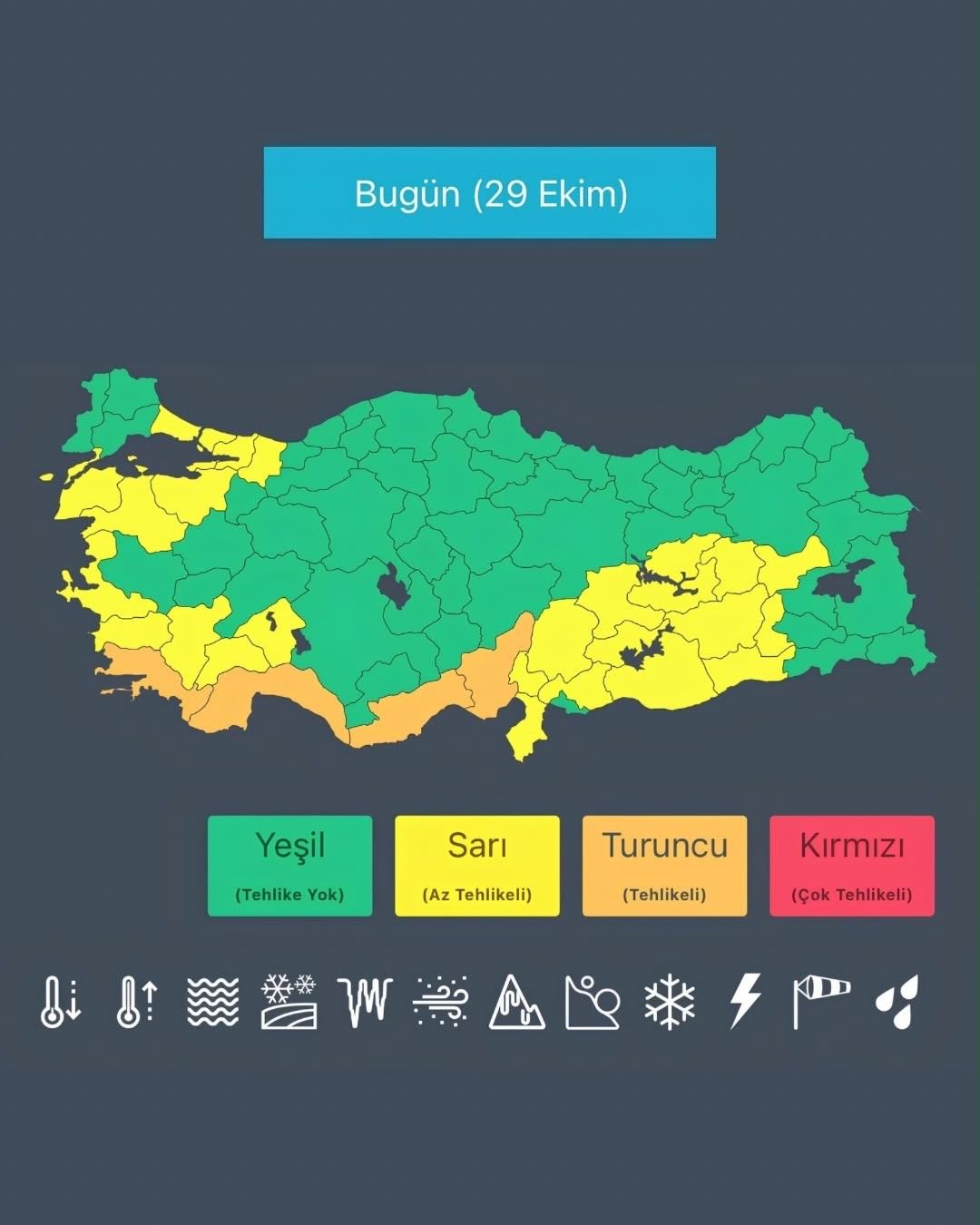 İçişleri Bakanı Çiftçi, Türkiye'de kuvvetli yağış uyarısı yaptı