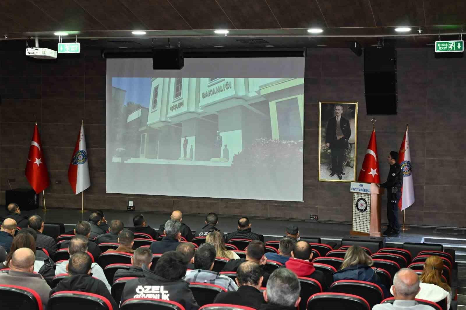 Kars'ta 75 Özel Güvenlik Görevlisine Kapsamlı Eğitim