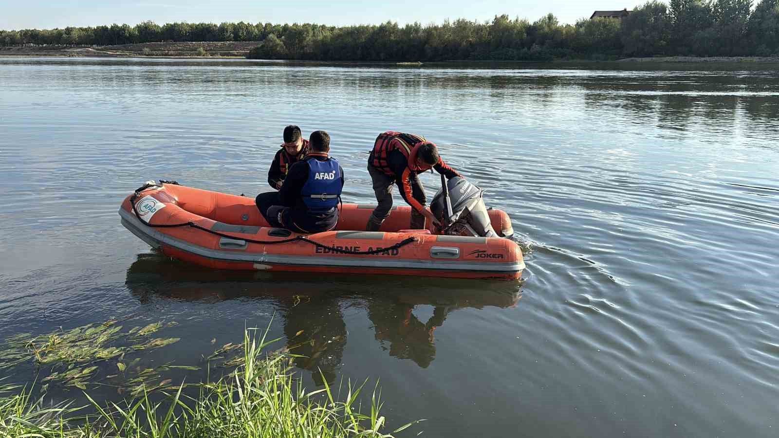Meriç Nehri'nde kaybolan Iraklı çocuğun arama çalışmaları sürüyor