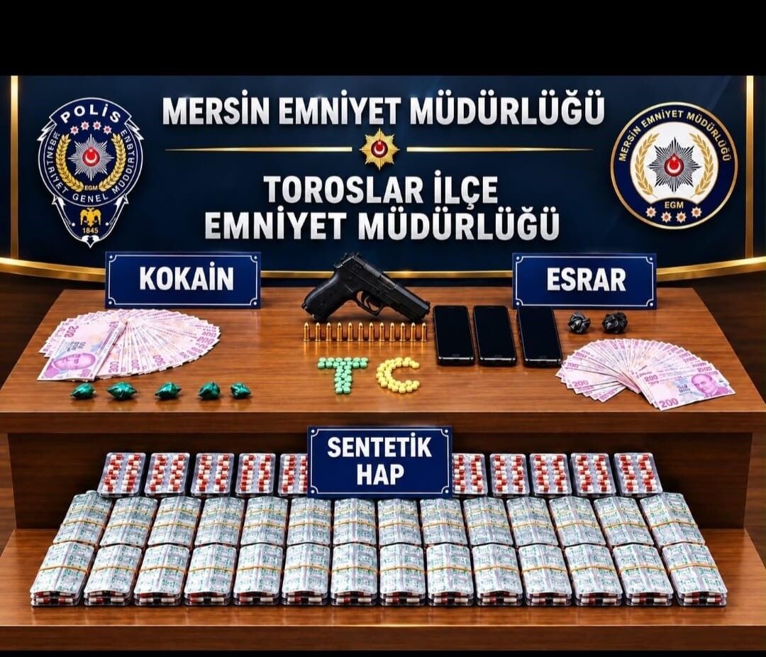 Mersin'de Uyuşturucu Satıcılarına Baskın: 4 Kişi Tutuklandı