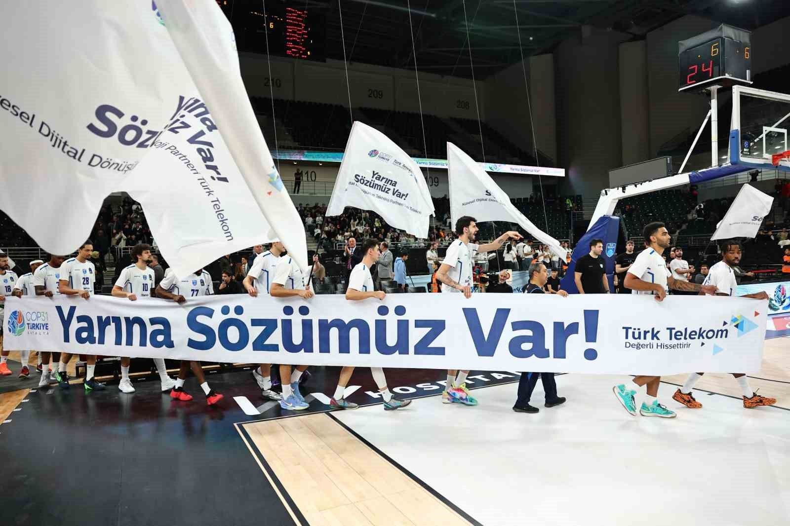 Türk Telekom, COP31 mesajını Avrupa basketbol sahasında verdi